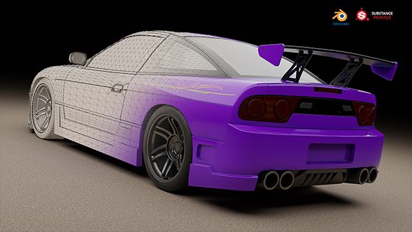 3D-модель Nissan 240SX Тюнинг